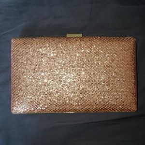 Rose Gold Clutch w/Chain